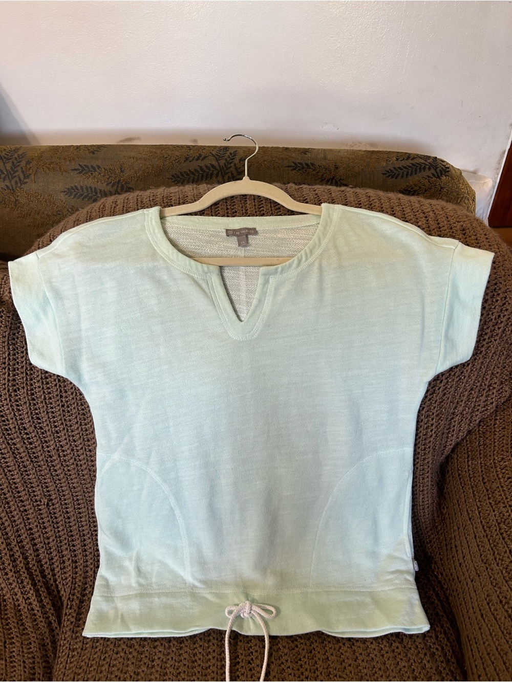 T by Talbots Mint Crewneck Short Sleeve Top